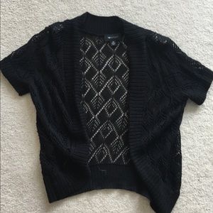 Crocheted Black Sweater